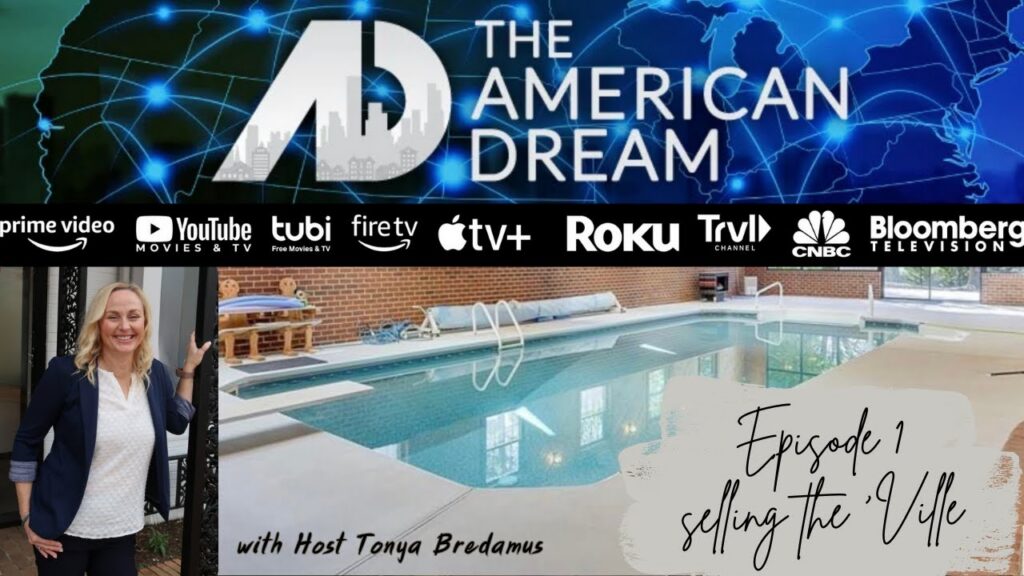 Video thumbnail for The American Dream TV featuring Tonya Bredamus and a signed guest image.
